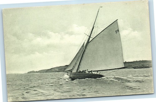 Postcard vintage sailing