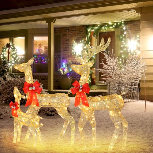 Light deer with red - deer,