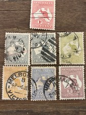 Australia. Roo Issue. 7 To Sort. 3d &4d A Little Worn. Rest Good. All Used.