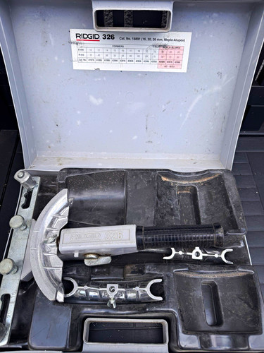 Ridgid 326 manual - tube, bender