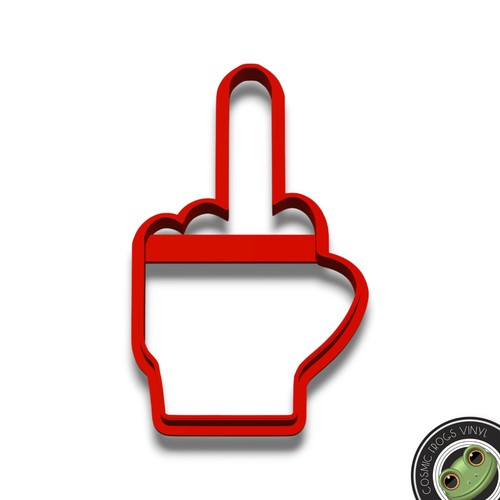 Middle finger shaped - middle, cookie