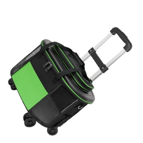 Green portable pet trolley - green,