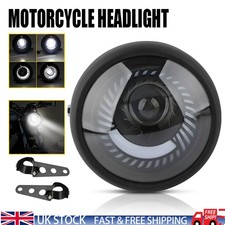 6.5" LED Headlight Assembly Hi/Lo Motorcycle For Cafe Racer Bobber Chopper Bike