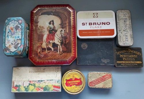 Vintage advertising tins - tins, job