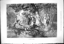Antique Old Print 1878
