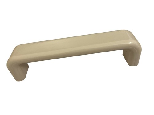 Flat cream plastic handle - flat,
