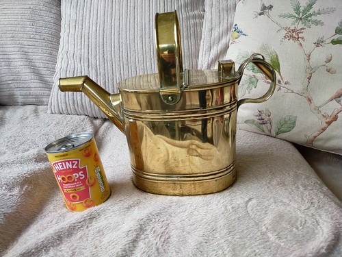 Antique tin lined brass