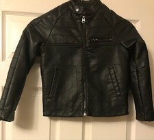 Next Boys Black Faux Leather 7 years