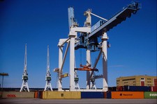 588094 Crane At Container Port A4 Photo Print