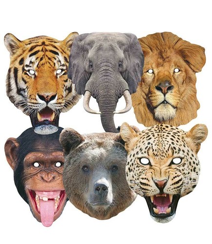 Wild animals card party - animals,
