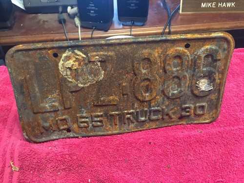 1965 missouri license - license, plate