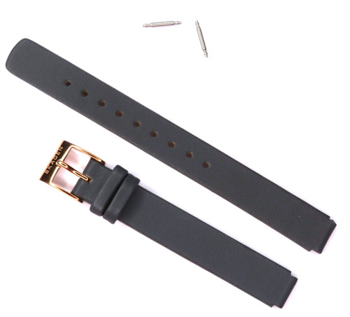 Watch band leather - band, grey