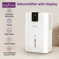LOEFME Dehumidifier 2800ml Large Portable Dehumidifier for Damp Moisture Damp UK