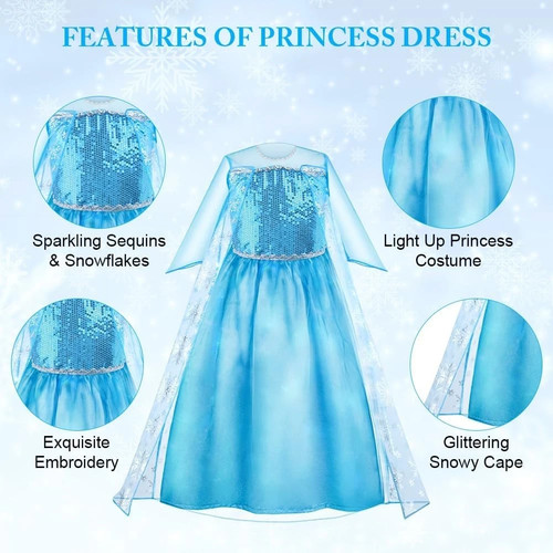 Elsa princess costume dress - princess,