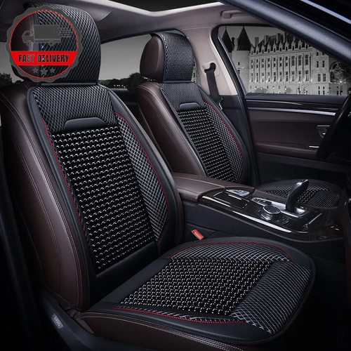 Car wooden bead seat - car,