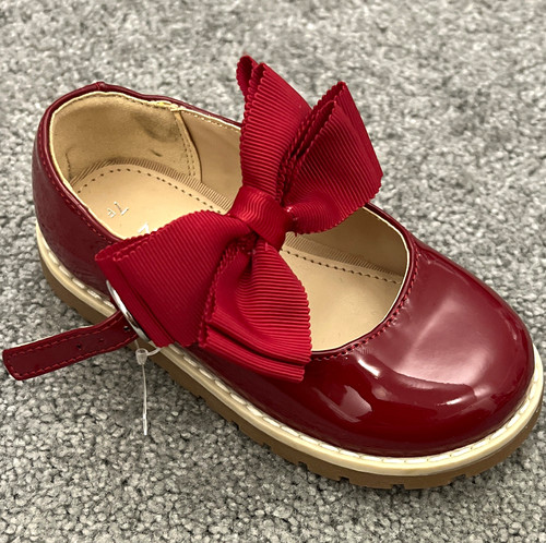 Next girls red patent mary - patent,