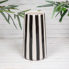 Black & White Striped Vase