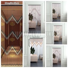 Wooden Beaded Bamboo Door