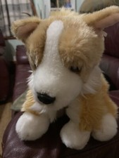 QUEEN'S CORGI PUPPY DOG 11" Soft Plush Toy. USED in Good condition.