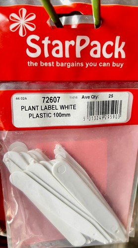 25x 100mm plant markers - 25x,