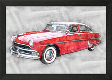 1954 Hudson Hornet Framed Wall