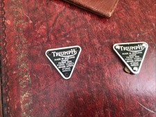 TRIUMPH  PATENT PLATE TIMING