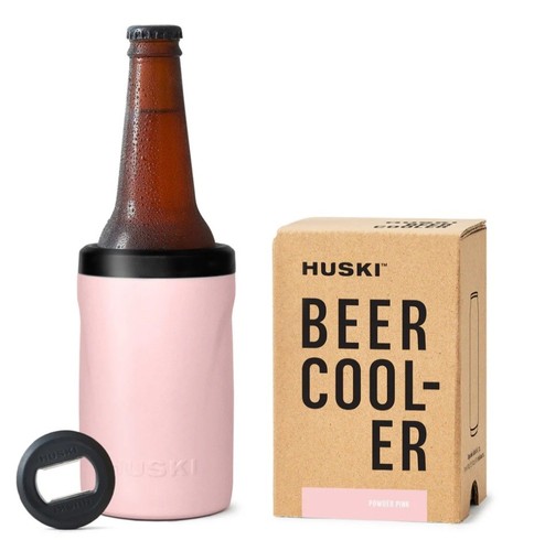Huski beer cooler - huski, pink