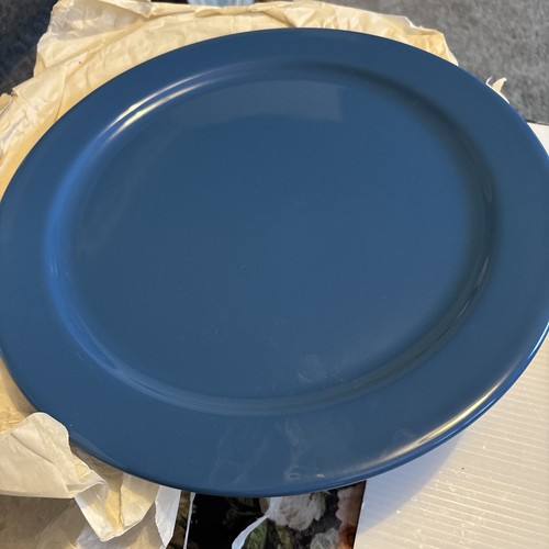 Blue dinner plate - blue.,