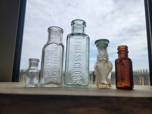 Antique chemist bottle job lot - chemist,