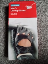 Mens Classic Retro style quality Chauffeur  Leather Driving Gloves size M