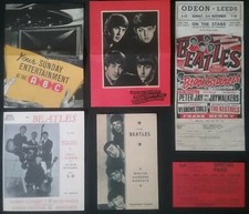 6 BEATLES  ITEM'S , HARROGATE, MARGATE, BLACKPOOL,GT. YARMOUTH LEEDS & SOUTHPORT