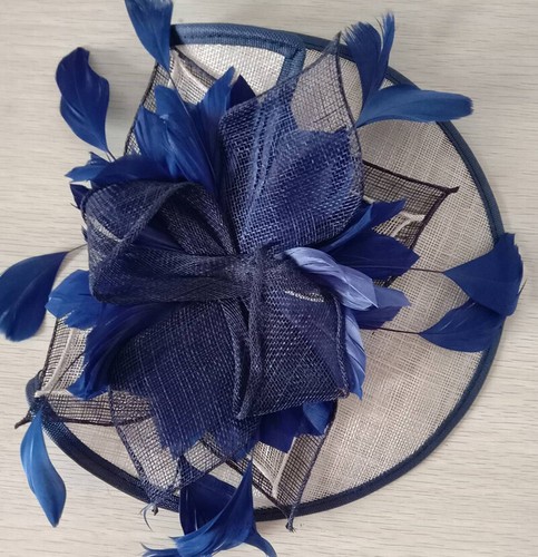 Sinamay flower feather - flower,