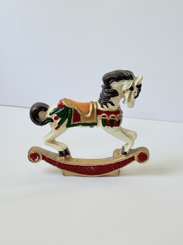 Vintage painted rocking horse - vintage,