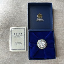Miniature Halcyon Days 25mm Screw Top Thinking of You Enamel Box 