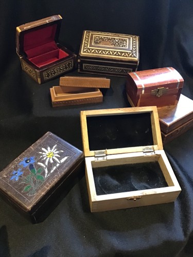 Bundle seven vintage wooden - bundle,