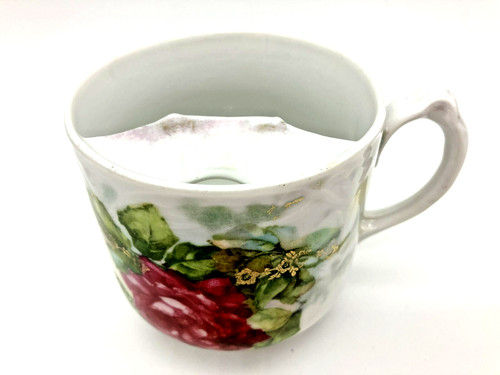 Vintage porcelain mustache cup - mustache,