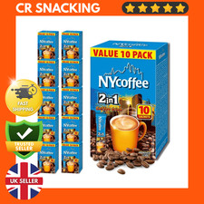 NY COFFEE 2 in 1 Box (100 Sachets)- Instant Coffee Premix | Individually Wrapped