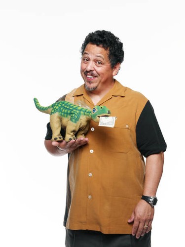 Caleb chung with pleo - caleb,