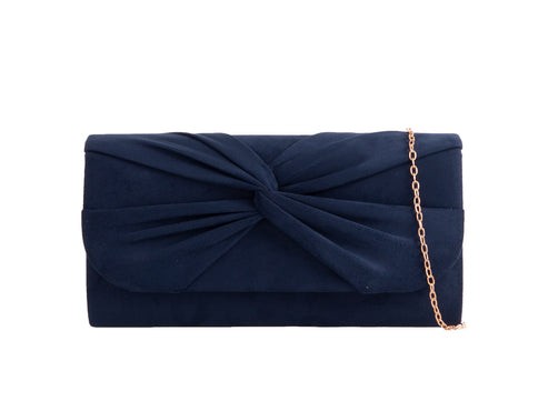 Women pleated suede clutch bag - women,