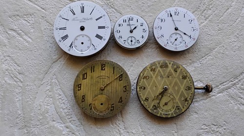 Lot pocket watch movements - watch,