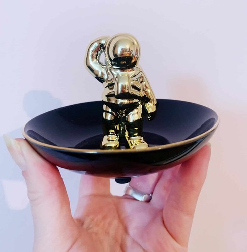 Black gold ceramic spaceman - &,