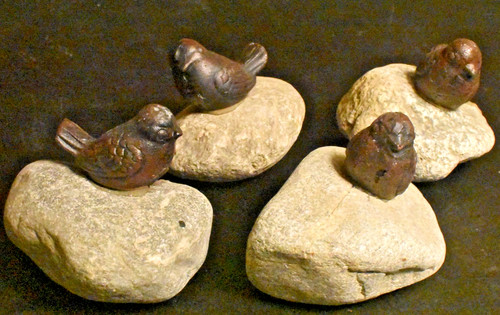 Cast iron garden - iron, bird