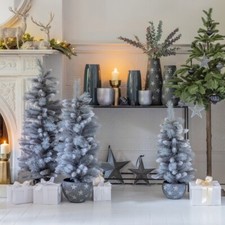 Potted sparkly faux christmas - potted,
