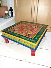 HAND PAINTED WOODEN INDIAN