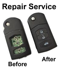 For Mazda 2 3 6 RX8 MX5 3 Button Remote Flip Key Fob Refurbishment Repair Fix