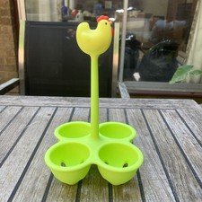 Alessi Coccodandy Basket for Eggs by Stefano Giovannoni 1998 - lime Green