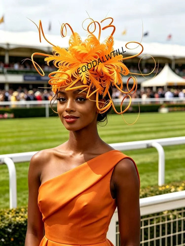 Women feather fascinator hat - feather,