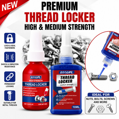 Threadlocker blue red 10ml - threadlocker,
