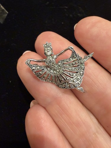 Vintage silver marcasite - silver, style