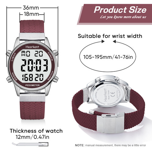 Pedometer watch for walking - pedometer,